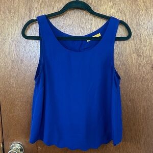Blue Sleeveless Women's Top
